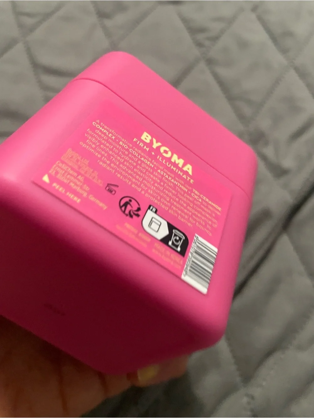 BYOMA Pink Bio-Collagen Radiance Facial Mask — Boosts Barrier & Hydration